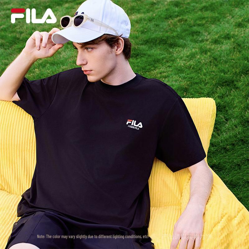 Fila Унисекс Классическая футболка с коротким рукавом и логотипом