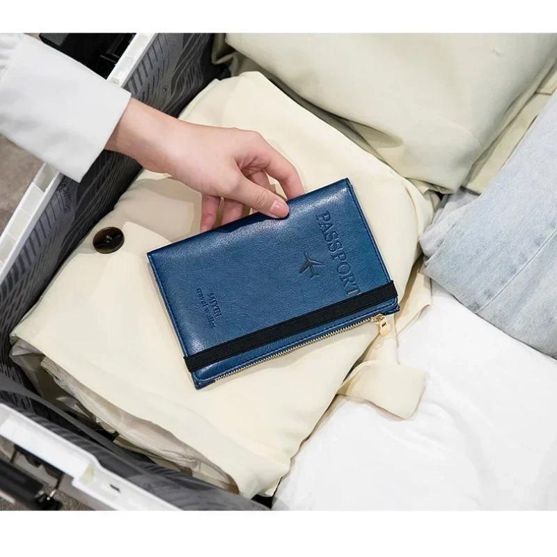 2025 Slim RFID Blocking Passport Holder Travel Wallet for Men and Women