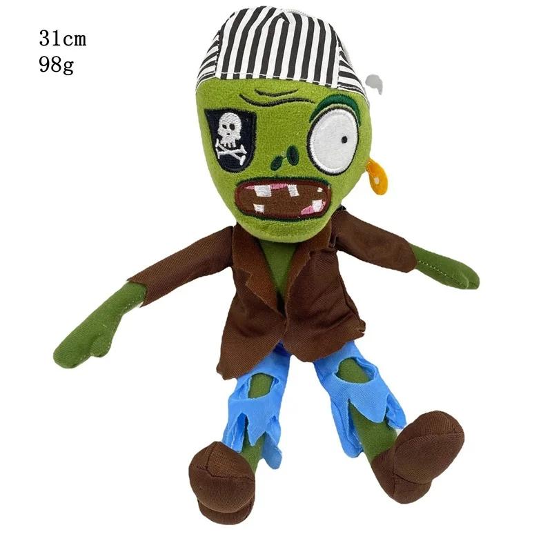 1 шт. 30 см Растения против Зомби Мягкие игрушки PVZ Zombies Gargantuar Hats Пиратские Зомби Мягкие плюшевые игрушки для детей Подарок детям