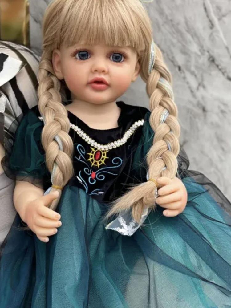 Живая кукла-реборн Betty 22'' 55 см, полностью виниловое тело, новорожденные куклы для девочек, реалистичная кукла-реборн принцесса Снежка Bebe Boneca, подарки на день рождения детям