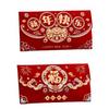 2pcs Flocking New Year Red Pocket Blessing Good Lucky Red Packets  Lunar New Year Gifts