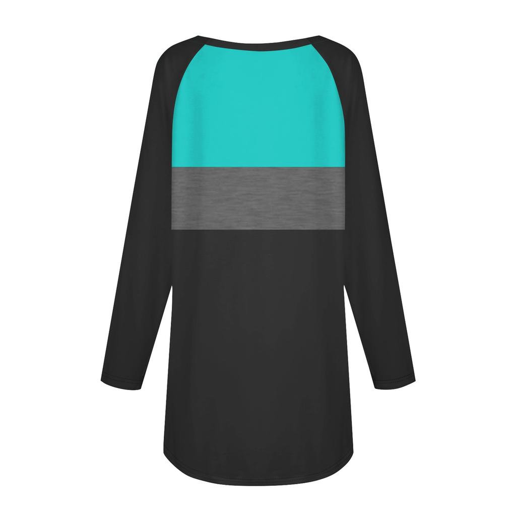 Женская негабаритная полосатая рубашка с длинными рукавами и круглым вырезом, полосатая футболка, верхний пуловер