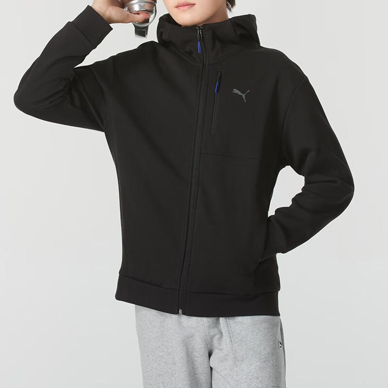 Puma Sports Training Hooded Fashion Jacket Men Jackets Black 684093-01