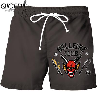 Женские модные повседневные однотонные спортивные шорты с высокой талией и принтом