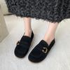 2024 Hot Sale Women's Shoes Shallow Women's Flats Fashion Metal Decoration Casual Flat Shoes Hot Sale Round Toe Flat Low Heels