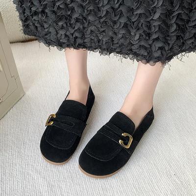 2024 Горячая Распродажа Женская Обувь Небольшие Женские Плоские Модные Металлические Украшения Повседневные Плоские Туфли Горячая Распродажа Круглый Носок Плоские Низкие Каблуки