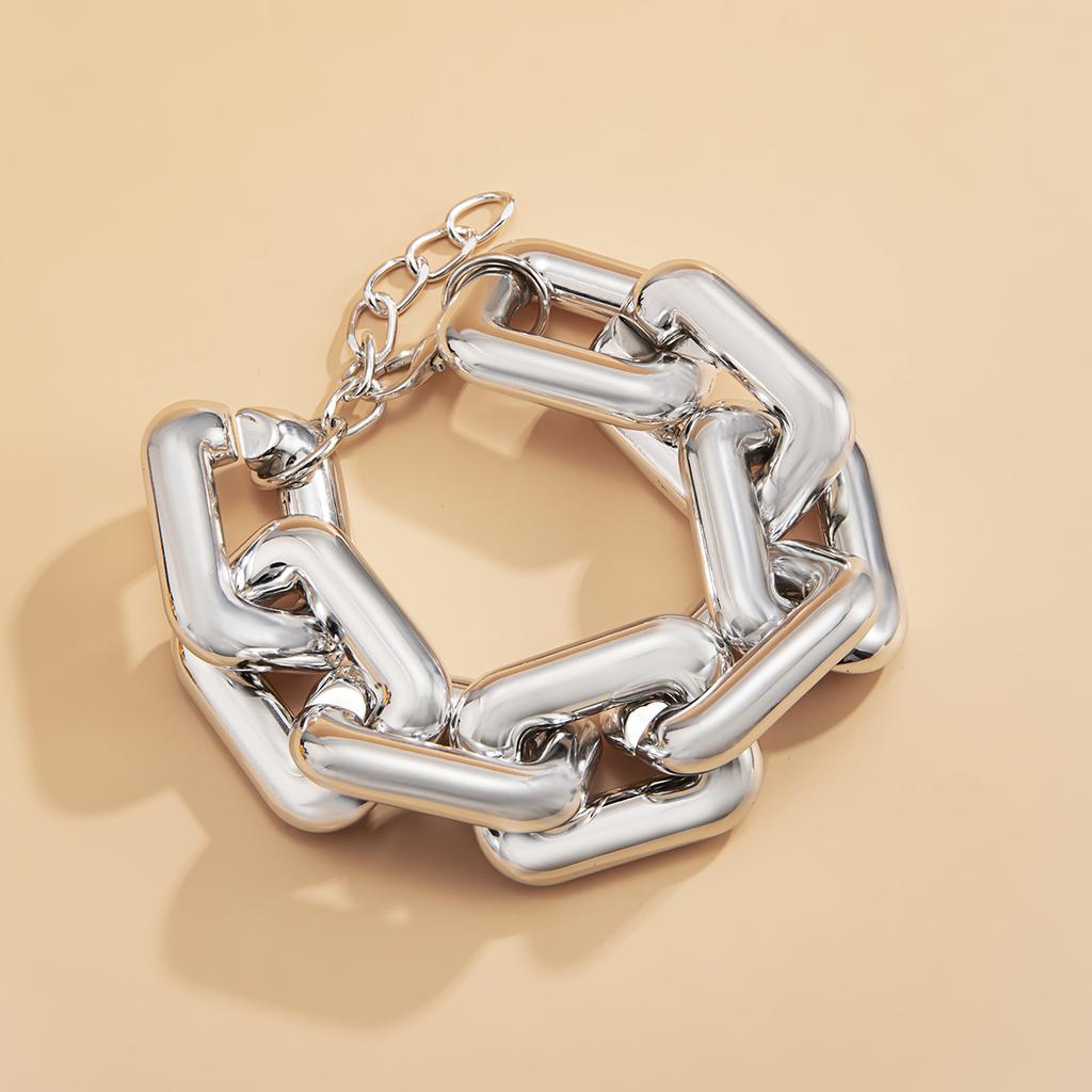SHIXIN CCB Material Large Chunky Chain Bracelet for Women Hip Hop Big Thick Link Hand Chains Jewelry Trendy Egirl Bracelets 2026