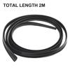 2m Seal Strip Trim For Car Front Windshield Sunroof Weatherstrip Rubber-Black