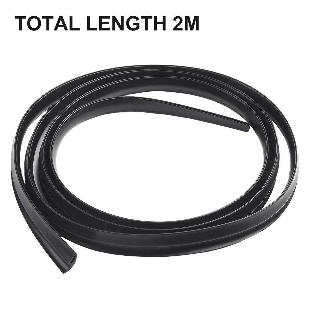 2m Seal Strip Trim For Car Front Windshield Sunroof Weatherstrip Rubber-Black