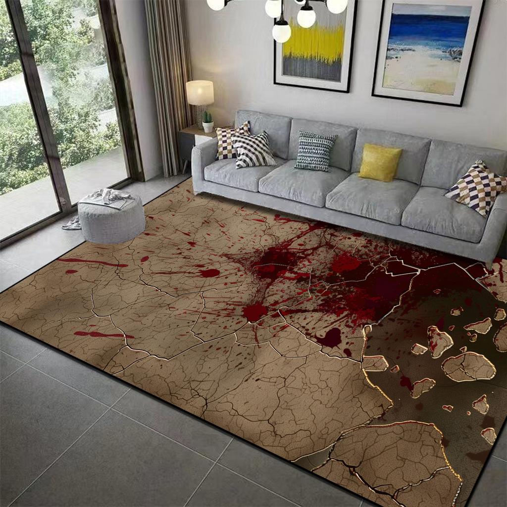 Хэллоуин Украшение 3D Ковер Атмосфера Ужаса Кровь Декор Коврик Гостиная Спальня Дверные Коврики Хэллоуин Вечеринка Большой Напольный Коврик