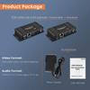 HDMI KVM Extender 60m Over Ethernet Cat5e/6 1080P Extender KVM USB POC Cable HDMI Loop Extender Splitter for Mouse Keyboard PC