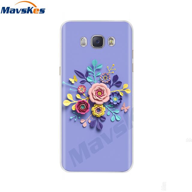 Чехол для телефона для Samsung Galaxy J7 2016, чехол J5 2016 J510f, окрашенный силиконовый чехол из ТПУ для Samsung J3, J5, J7 2016, чехол