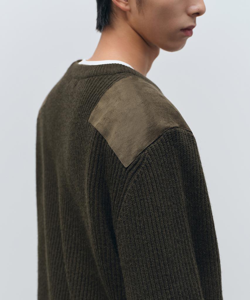 MUSINSA STANDARD Ribbed Commando Knit [Khaki]
