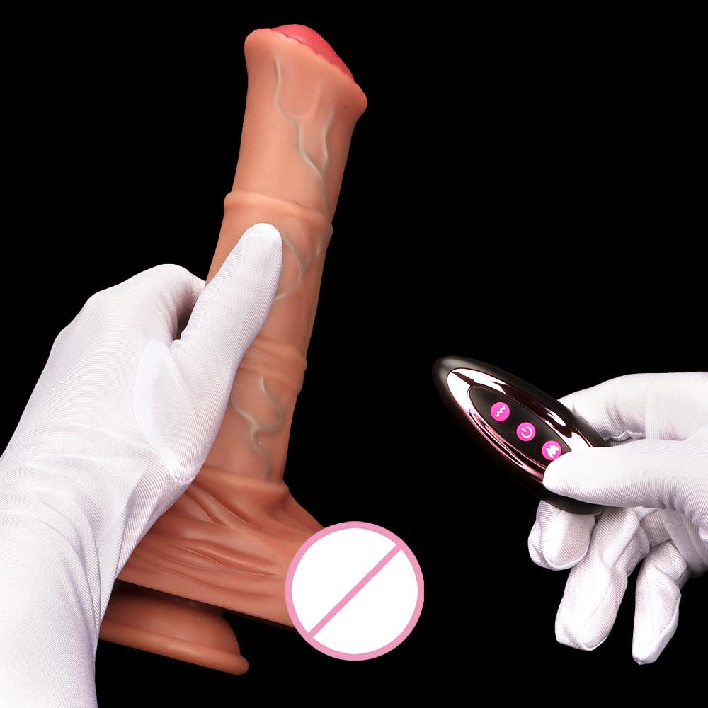Horse-Shaped Dildo with Thrusting Motion - Realistic Animal Design Silicone Penis for Women, Electric Vibrating Massager Sex Toys