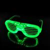 LED Light-Up Louver Glasses - Flashing Party Accessories for Disco & Bar Events