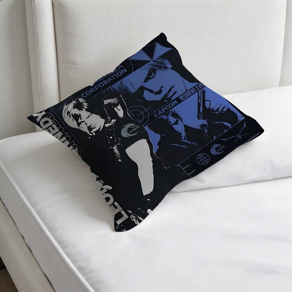 LLeon KKennedy Cool Fashion Square Pillow Case Durable Throw Pillow Cover for Sofa Couch Chair