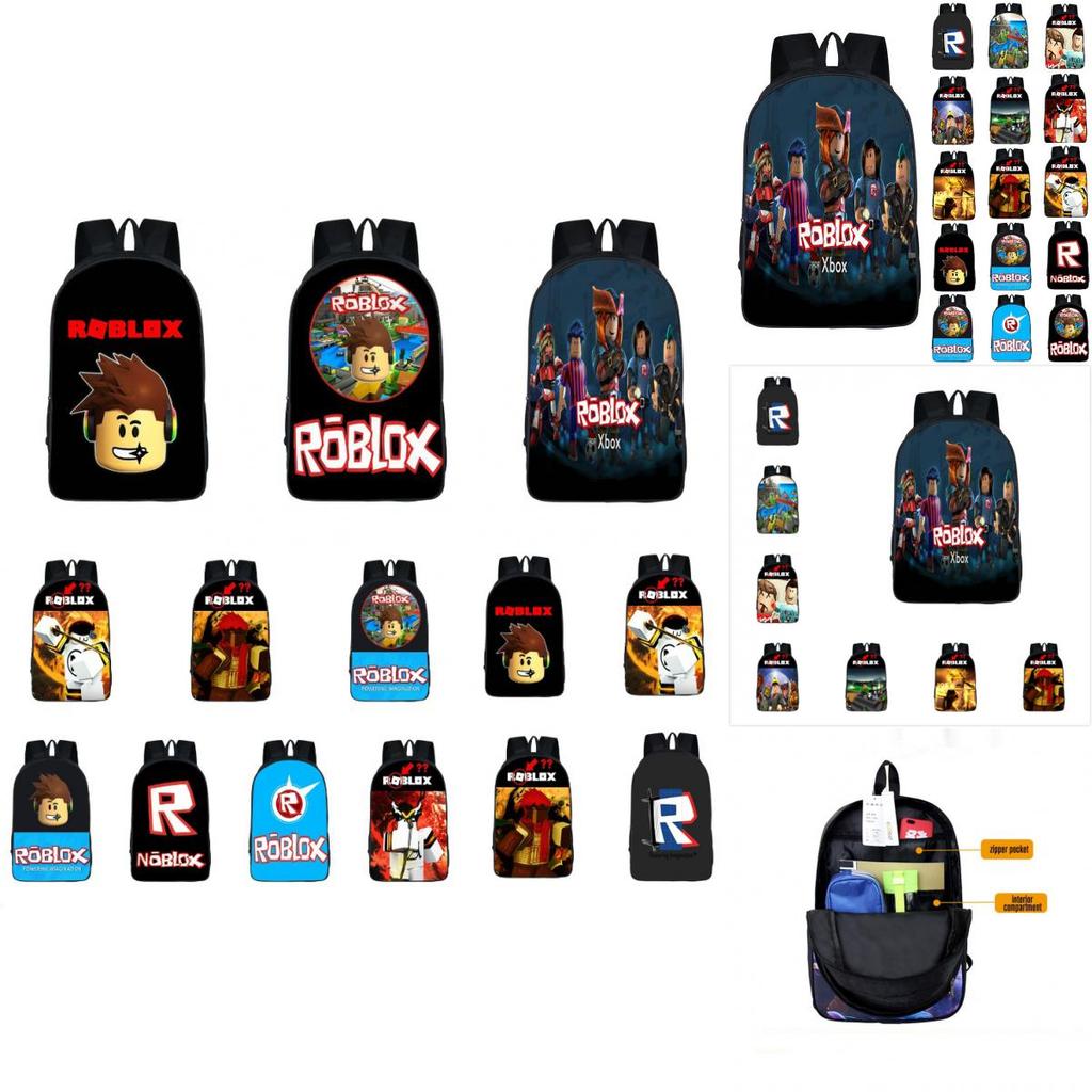 Stylish Roblox Backpack With Multicolor Design And Large Capacity For School Use