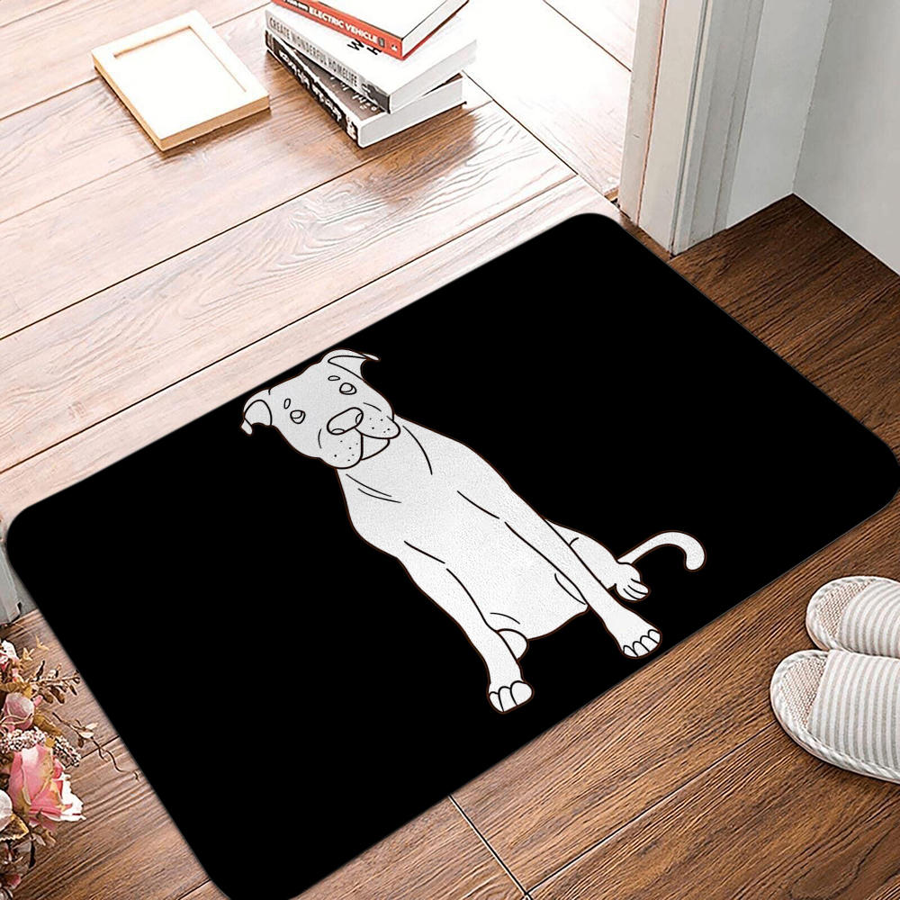 Printable Bedroom Entrance Mat Balcony Rug Door Mat Pet Animal Rug Funny Cartoon Dog Portrait Door Mat