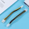 1Pc 4 Pin Male To 8 Pin Female Lead Extension To Cpu Power Converter Cable