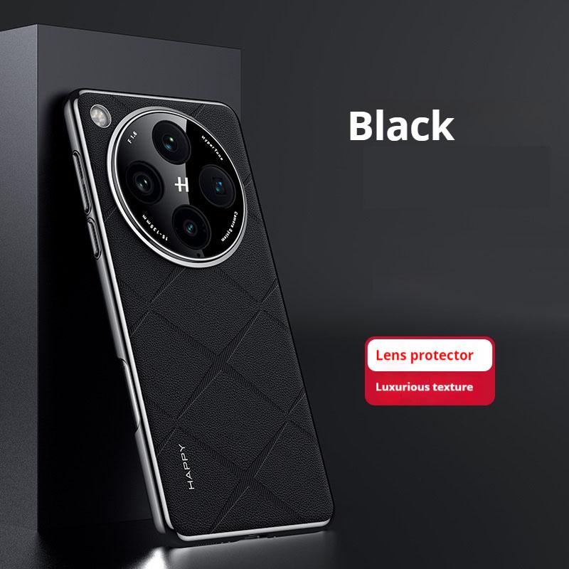 Модный кожаный гальванизированный жесткий ПК чехол-кейс для OPPO Find X8 Pro X7 Ultra