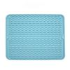Silicone Dish Drying Mat Large Dish Drying Mat Counter Top Mat Dish Draining Mat Sink Mat Large Silicone Trivet Thickened Heat-resistant Pad