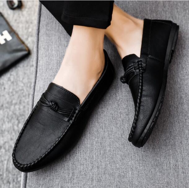 Весенние новые мужские туфли-бини, ленивые, дышащие, повседневные туфли для вождения, мужские мокасины с мягкой подошвой H933