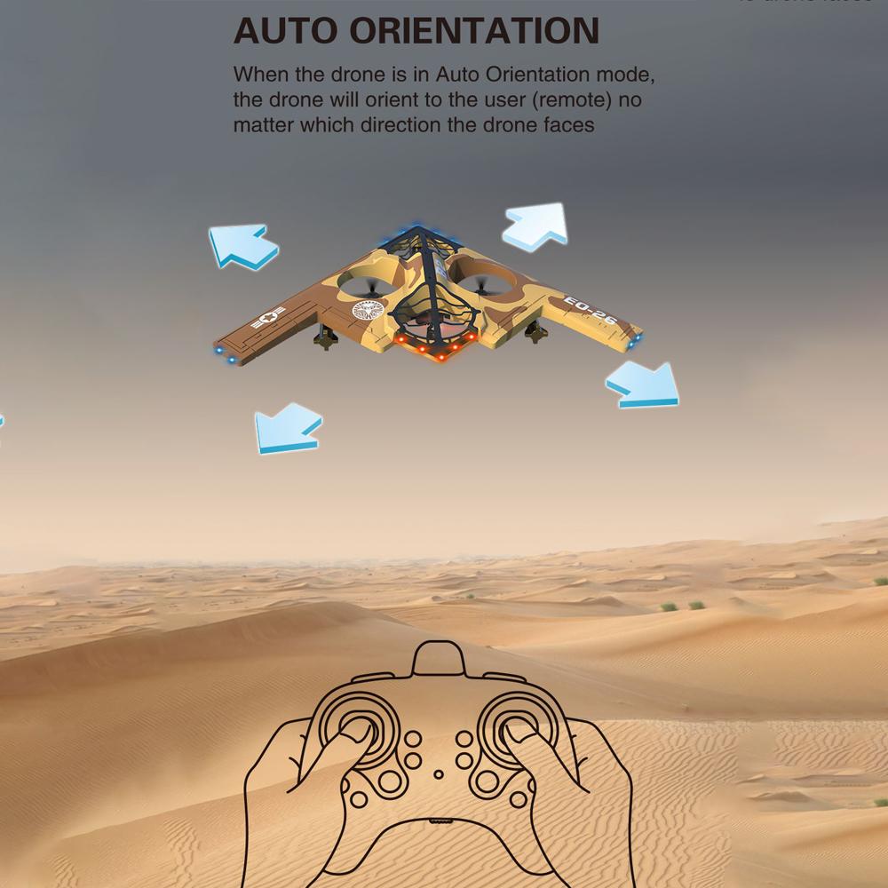 Foam Remote Control Drone 2.4GHz Remote Control Airplane Auto Hover 360  Degrees  Stunt Rotation 6-axis