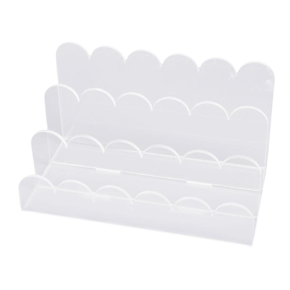3 Compartments Acrylic Mail Organizer Vertical Storage Desk Organizer  for Envelope Storage