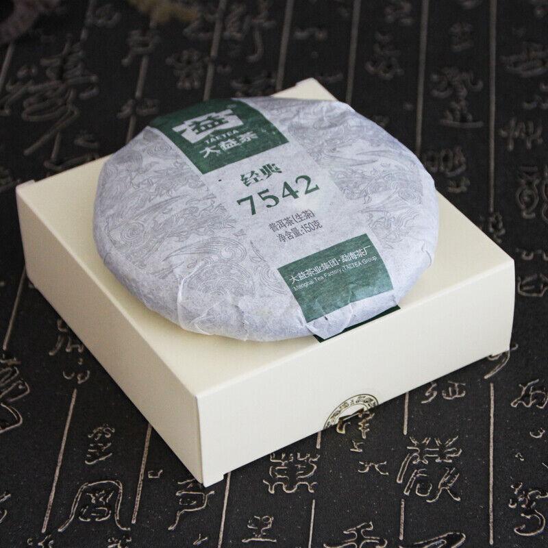 Классический 7542 * 2018 Юньнань Мэнхай Дайи Сырой чай Пуэр 150г Шен Пуэр 1801