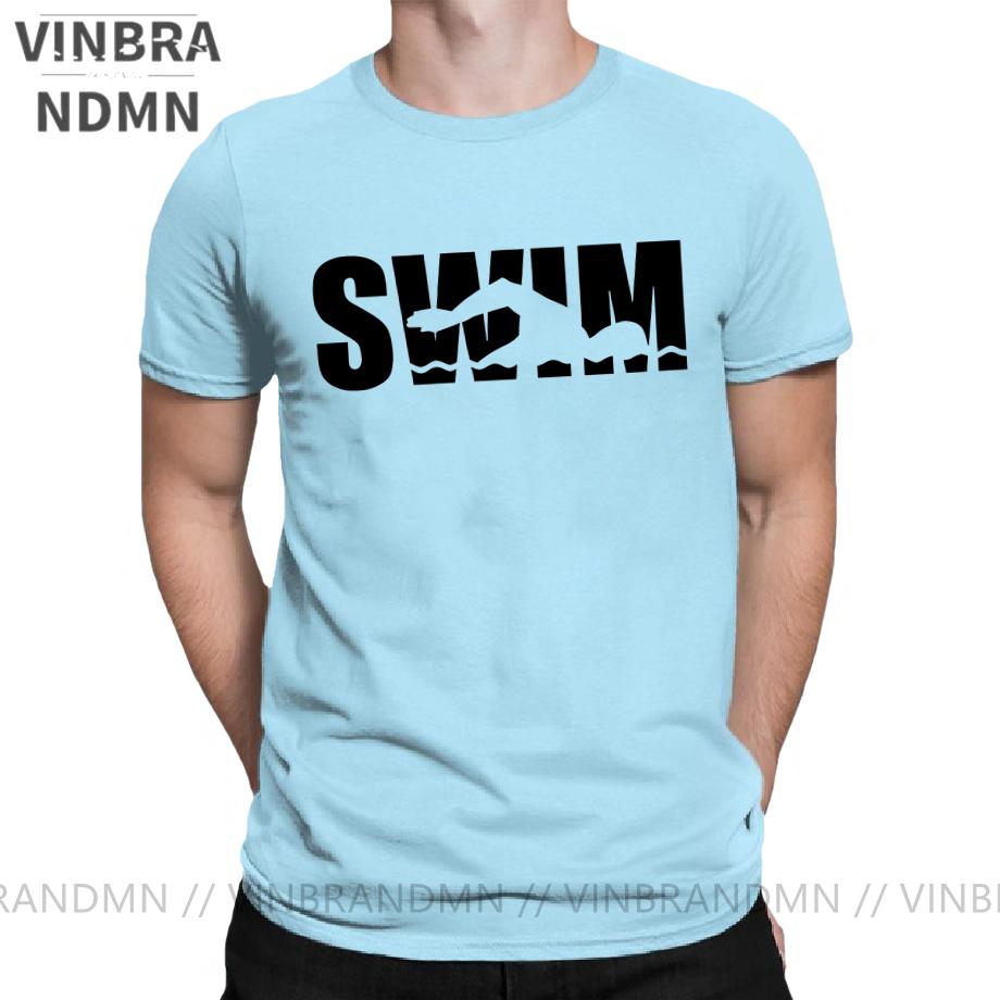 Swim Swimmin Water Sports Tshirt Unisex Novelty Cotton Tees Round Neck Classic Short Sleeve T Shirt Original Clothing