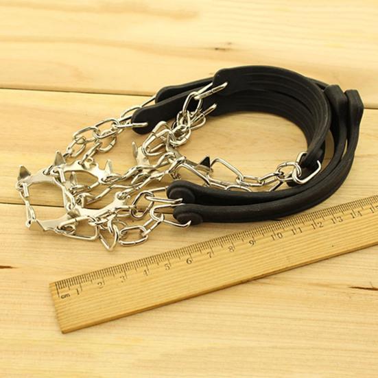 2 шт. Кошки для обуви Ледоступы Шипы для сцепления Снежные накладки Противоскользящие 6 металлических шипов Легко надеваемые кошки для ботинок Обувь Пеший туризм Альпинизм