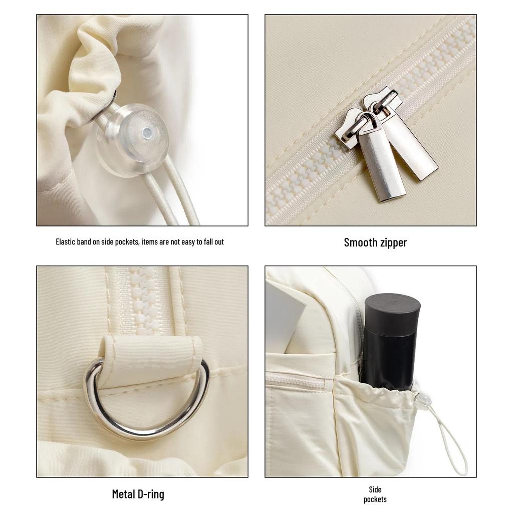 Women's Large-Capacity Waterproof Duffel Bag with Dry/Wet Compartment - Travel, Crossbody, and Handbag Storage