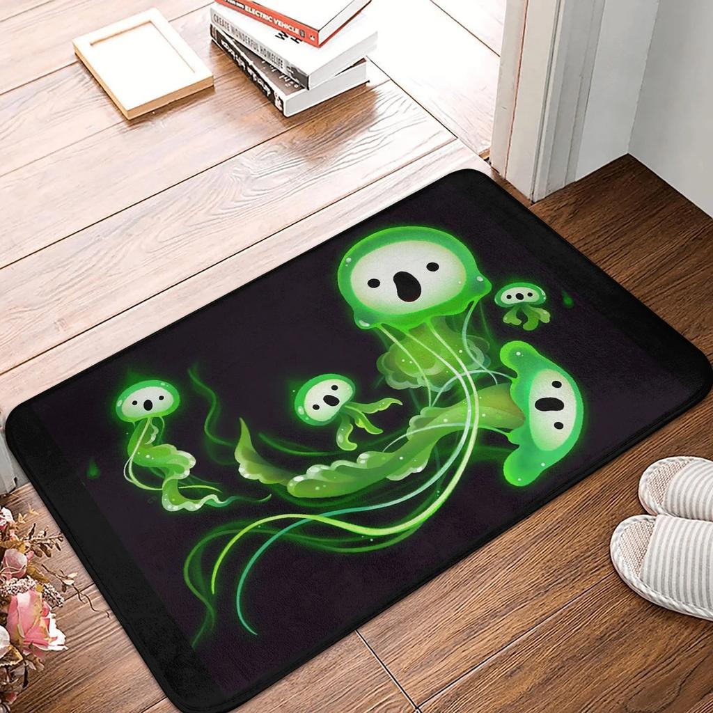 Ghost Jellyfish Non-slip Doormat Floor Mat Dust-proo Carpet Rug for Kitchen Entrance Home Bedroom Footpad Mats