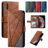 Geometric Leather Flip Case For Samsung Galaxy J3 J5 J7 2017 J6 J8 A6 A7 A8 A10 A20 A40 A50 A70s A50s A30s A51 A71 S Cover