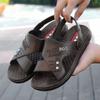Sandals for Men, New Summer Cow Tendon Sole Casual Beach Shoes, Thick Sole, Anti Slip and Wear-resistant Slippers for Men