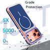 Luxury Two Tone Border Clear Strong Magnetic Phone Case for 17 Air 16 15 14 Plus 13 12 17 Pro Max 16e For Magsafe Cover