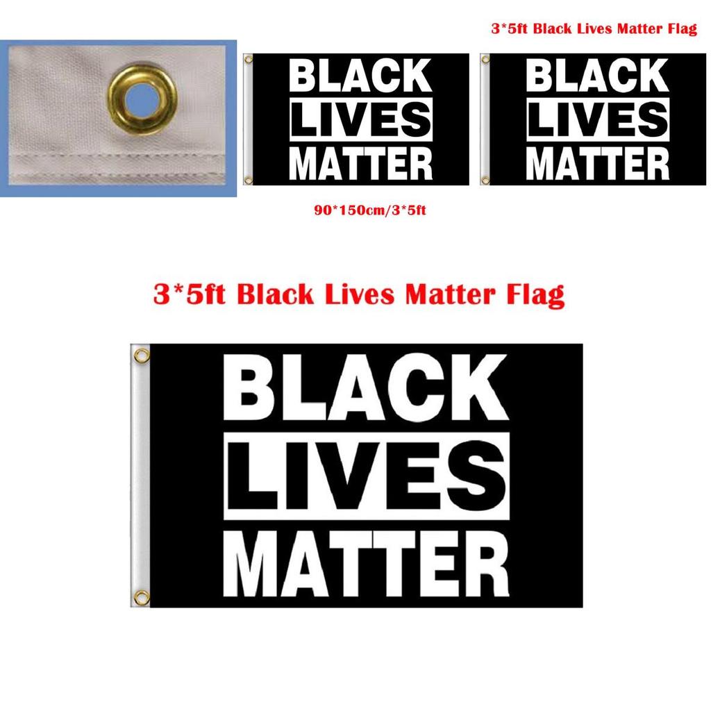 Яркий флаг Black Lives Matter размером 3x5 футов, изготовленный из легкого и прочного полиэстера