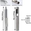 Kit œillets - AIMOONSA - 100 ensembles - 10 mm intérieur - Outils de pose &amp; boîte - Laiton argent
