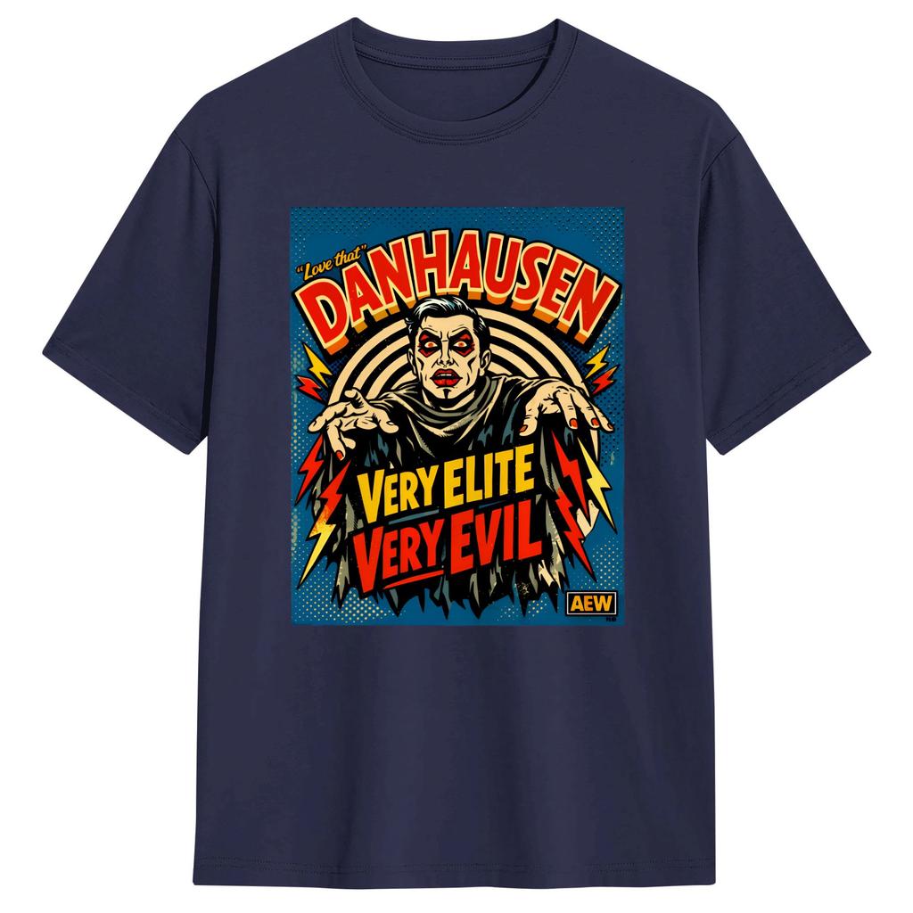 Danhausen Wrestling AEW TShirt Summer Cotton T Shirts For Mens Fashion Casual Tshirt Short Sleeve Y2K Retro Clothing