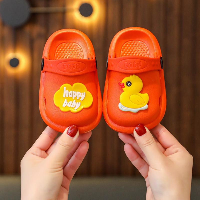 Children's Slippers Summer New Cute Cartoon Girl Baby Shoes Boys' Soft Sole Non Slip Home Bathroom Cool Slippers