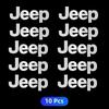 ARG3  3D Car Logo Decals for Jeep Grand Cherokee Wrangler JK Gladiator Compass Renegade Patriot Window Wiper Stickers Reflective Badge
