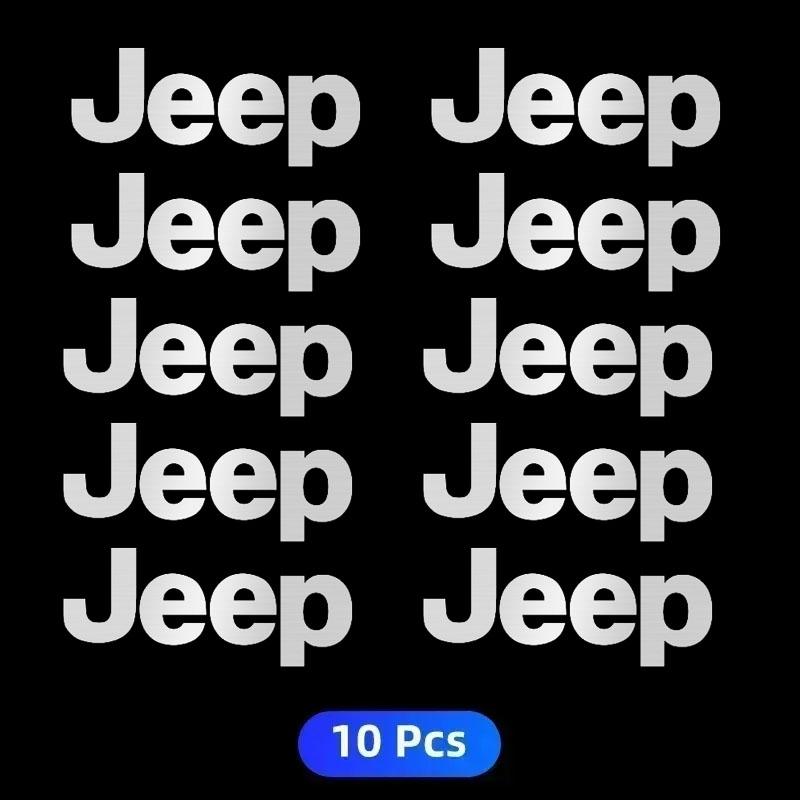 ARG3 3D Car Logo Decals for Jeep Grand Cherokee Wrangler JK Gladiator Compass Renegade Patriot Window Wiper Stickers Reflective Badge