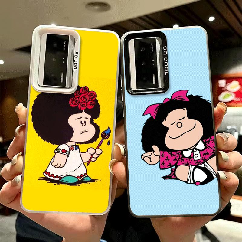 Mafalda Cartoon Cute Soft Phone Case for Xiaomi Redmi 15C 15 14C 13C 12C Poco X5 X6 X7 Pro X3 F8 F7 Ultra M8 13 12 Cover Back Sh