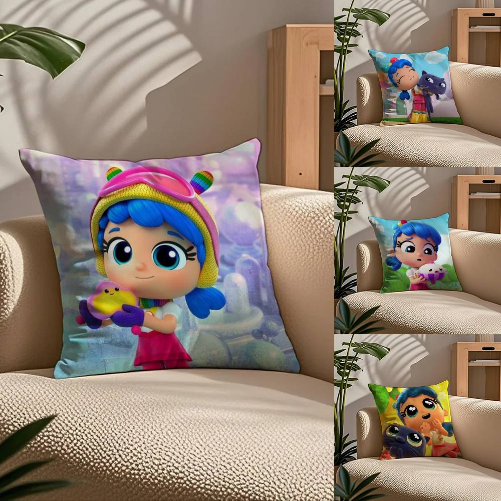 True R-Rainbow-W K-Kingdom Pillow Case Comfort Sofa Bed Silky elegant Invisible zipper Custom Decorative cushion cover