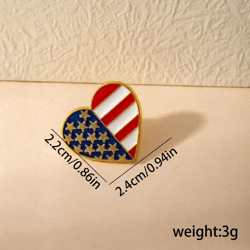 American Flag Brooch Multi-Functional Decorative Brooch Enamel Brooch Colorful Independence Day Badge For Gift Independence Day