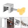 Aluminum Alloy Security Window Lock Stopper Sliding Window Anti-theft Lock Window Sliding Door Baby Kids Child Safety Doors Lock