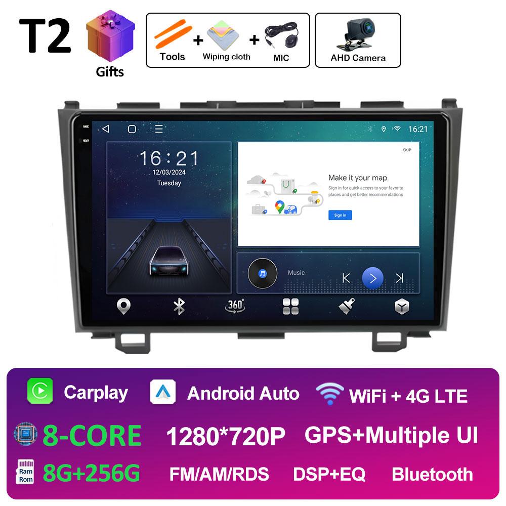GPS-навигация для Honda CR-V 3 RE CRV 2007 2008 2009 2010 2011 WIFI 9-дюймовый Android автомобильный радиоприемник мультимедийный видеоплеер автоинструменты