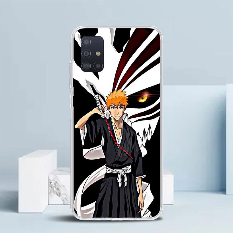 Чехол для телефона Kurosaki Ichigo Bleach для Samsung Galaxy A52 A32 A22 A12 A51 A50S A30S A10S Note 20 Ultra 10 S10 Plus A31 A20 A71 A7