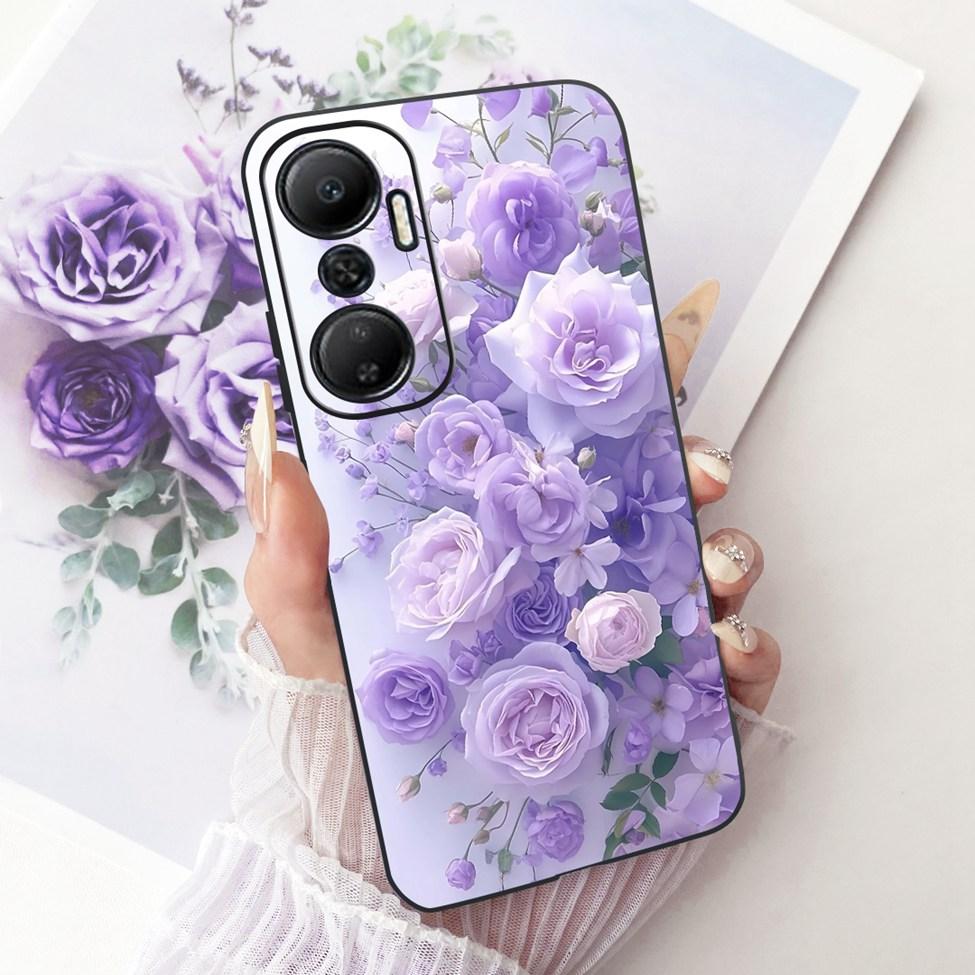 Case For Infinix Hot 20 4G Cover Cute Cat Fashion Butterfly Painted Casing For Infinix X6826 X6826B X6826C