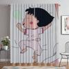 Chibi Maruko-chan Shades Anti-mosquito Curtains for Living Room Blackout Curtain for Room 2 Panel Partition Halloween Decoration